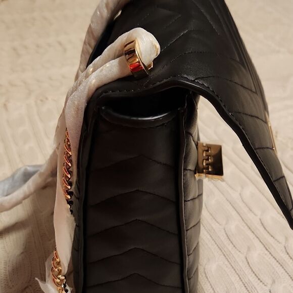 I Zac Zac Posen soft Earthette Convertible black quilted  Leather backpack main image 7